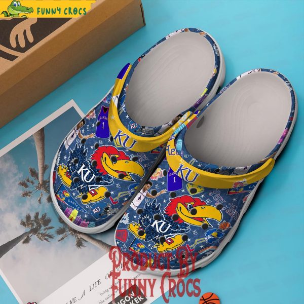 Kansas Jayhawks Basketball Crocs Shoes