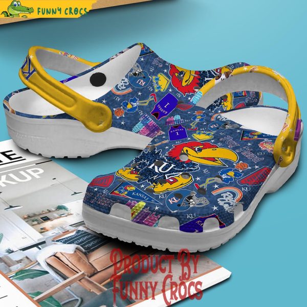 Kansas Jayhawks Basketball Crocs Shoes