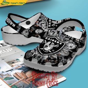 Las Vegas Raiders Logo Crocs Shoes