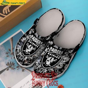 Las Vegas Raiders Logo Crocs Shoes 3