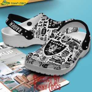 Las Vegas Raiders Nation Pattern Crocs