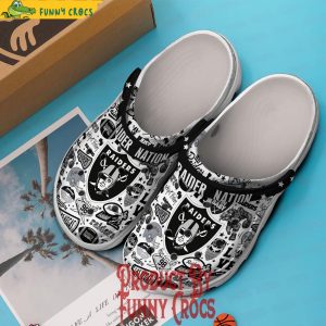 Las Vegas Raiders Nation Pattern Crocs 3