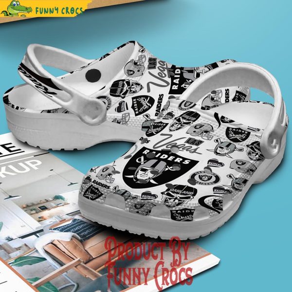 Las Vegas Raiders Raider Nation Mens Football Crocs Shoes