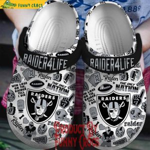 Las vegas Raiders Raid4Life Crocs For Adults 1