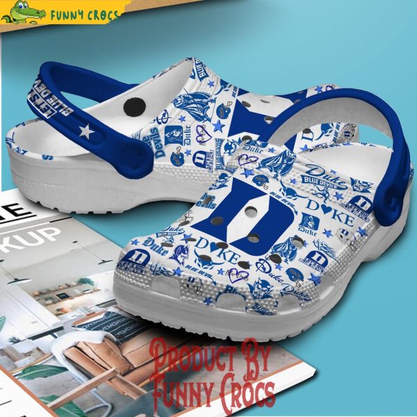 Let’s Go Duke Blue Devils Football Crocs Shoes