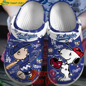 Los Angeles Dodgers The Peanuts Snoopy Crocs Shoes 2