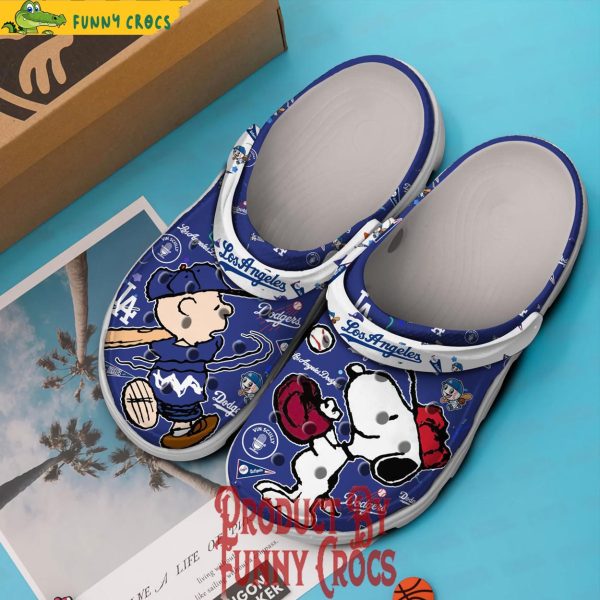 Los Angeles Dodgers The Peanuts Snoopy Crocs Shoes