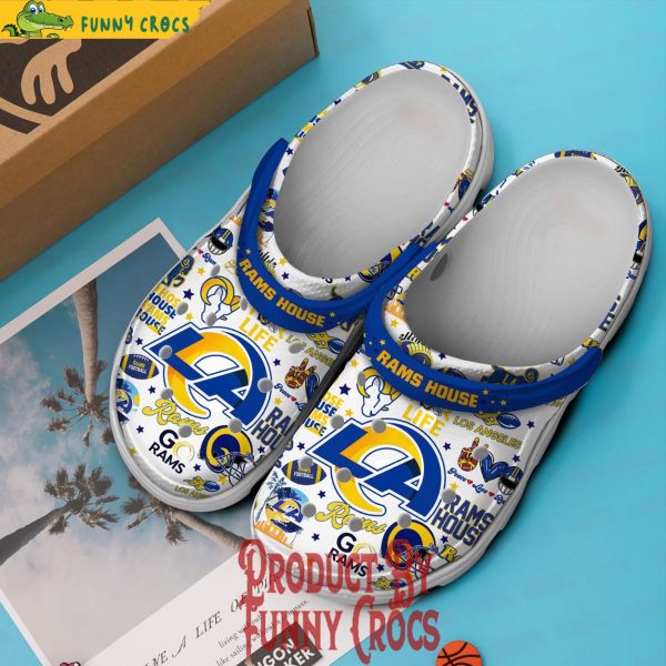 Los Angeles Rams House For Life Crocs Shoes