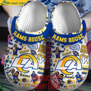 Los Angeles Rams House Who House Crocs Shoes 1