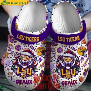 Lsu Geaux Tigers 99 Christmas Crocs Shoes