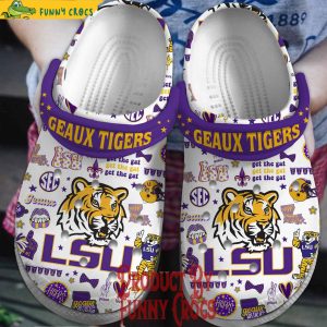 Lsu Geaux Tigers Football Crocs For Adults