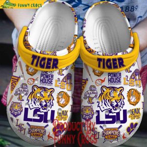 Lsu Tigers Baseball Champions Crocs Shoes