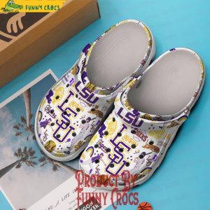 Lsu Tigers Louisiana Baseball White Crocs Shoes 3