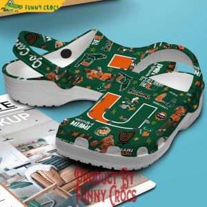 Miami Hurricanes Basketball NCAA Crocs Shoes 4