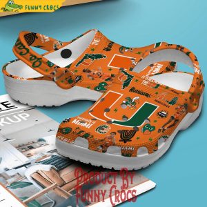 Miami Hurricanes Basketball Orange Crocs Clog 2