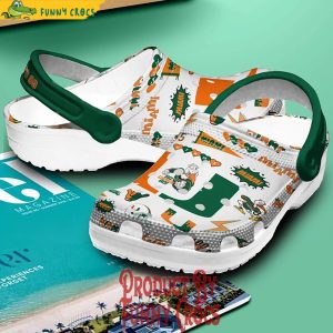 Miami Hurricanes I Love Football Crocs Slippers 2