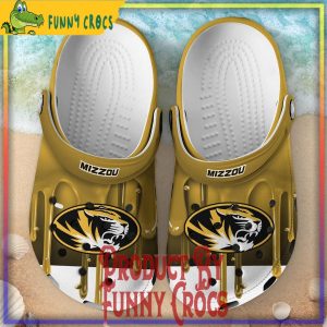 Missouri Tigers Melting Paint Crocs Shoes