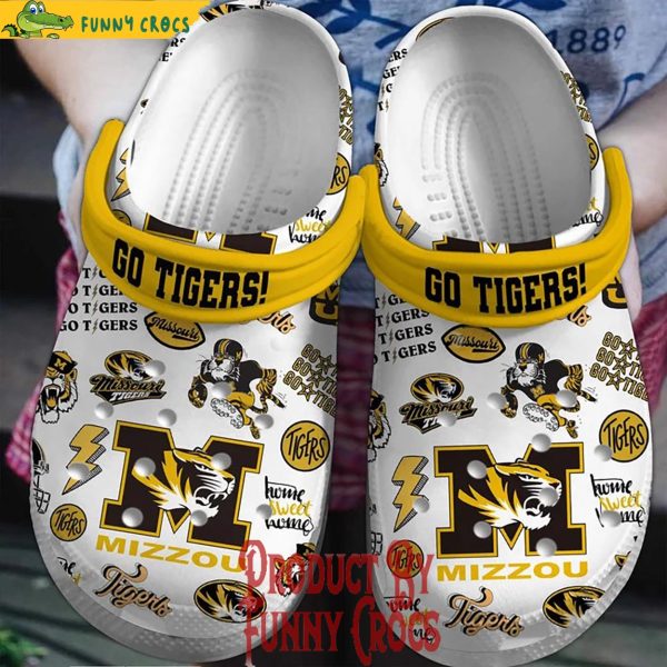 Missouri Tigers Mizzou Crocs Shoes