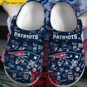 New England Patriots Crocs Shoes Crocband 1