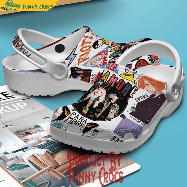 Paramore Hard Times Crocs Shoes