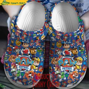 Paw Patrol Pattern Blue Crocs