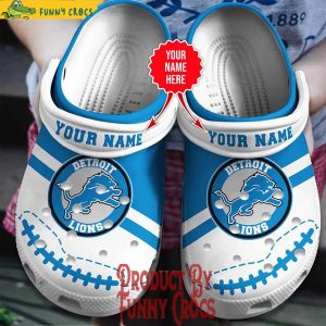 Personalized Detroit Lions Crocs Shoes Gifts For Fans 1