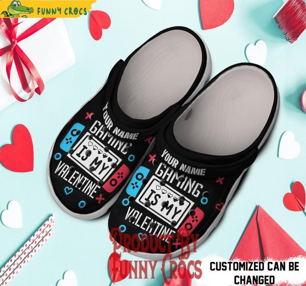 Personalized Gaming Is My Valentine Crocs