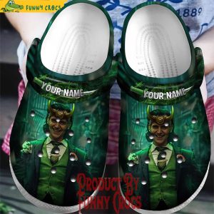 Personalized Loki Smile Green Crocs Clog