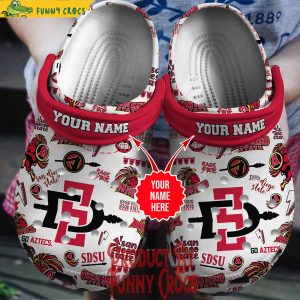 Personalized San Diego State Aztecs SDSU Crocs Slippers 1