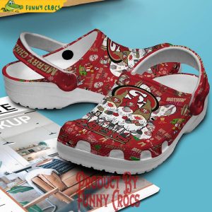 San Francisco 49ers Faithful To The Bay Go Niners Merry Christmas Nothin Finer Winter Holiday Crocs Clogs 2B1 7QZvv