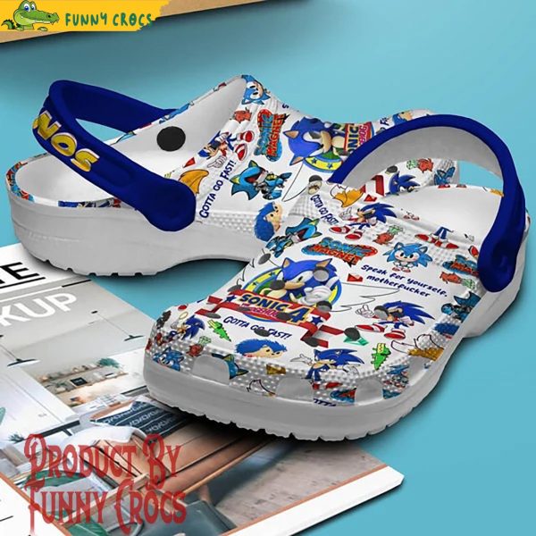 Sonic The Hedgehog 4 Crocs Shoes