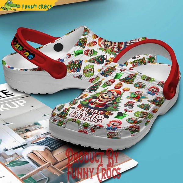 Super Mario Merry Mario Christmas Crocs Shoes