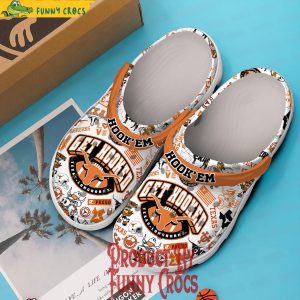 Texas Longhorn Hook’ em Get Hooked Crocs Slippers