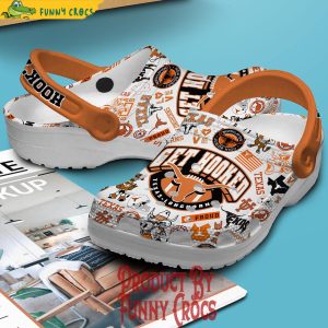 Texas Longhorn Hook em Get Hooked Crocs Slippers 3