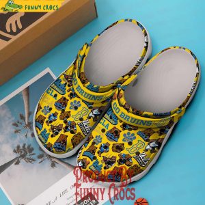 UCLA Bruins Football Yellow Pattern Crocs Shoes