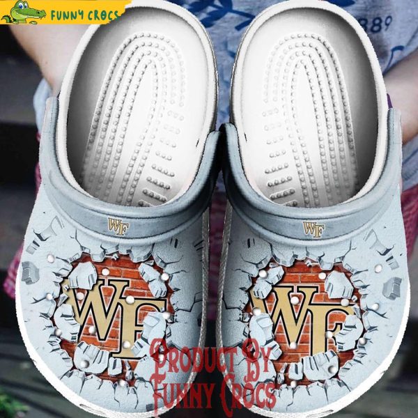 Wake Forest Demon Deacons Broken Wall Crocs Clog