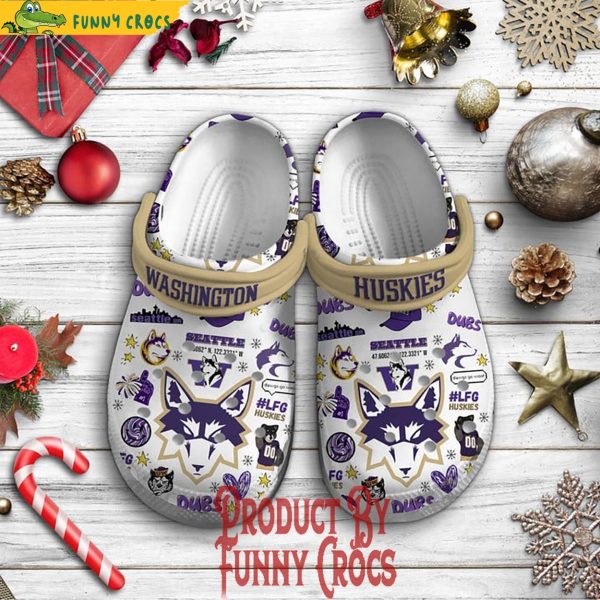 Washington Huskies Seattle Crocs Shoes