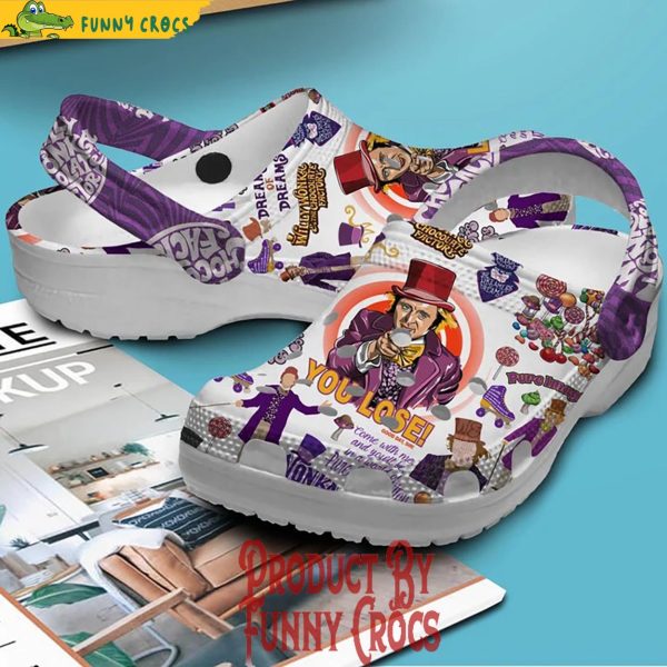 Willy Wonka The Chocolate Factory Crocs Shoes