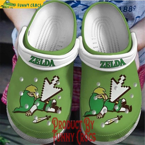 Zelda Pixel Crocs