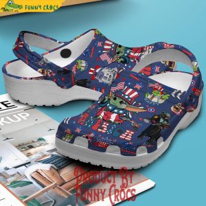 Baby Yoda 4th July Independence Day Crocs Shoes