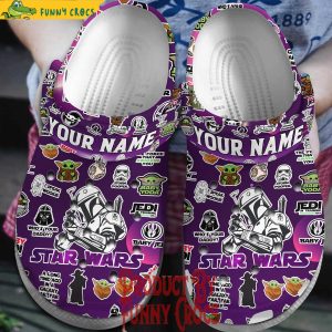 Custom Star Wars Mandalorian Pattern Crocs Shoes