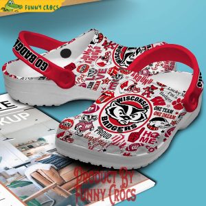 footwearmerch wisconsin badgers ncaa sport crocs crocband clogs shoes comfortable for men women and kids 0pr0q 2 11zon