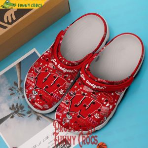 footwearmerch wisconsin badgers ncaa sport crocs crocband clogs shoes comfortable for men women and kids r6xh8 14 11zon