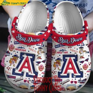 Arizona Bear Down Wildcats Crocs Shoes