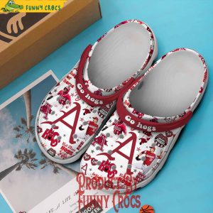 Arkansas Razorbacks Go Hogs Baseball Crocs Slippers 2