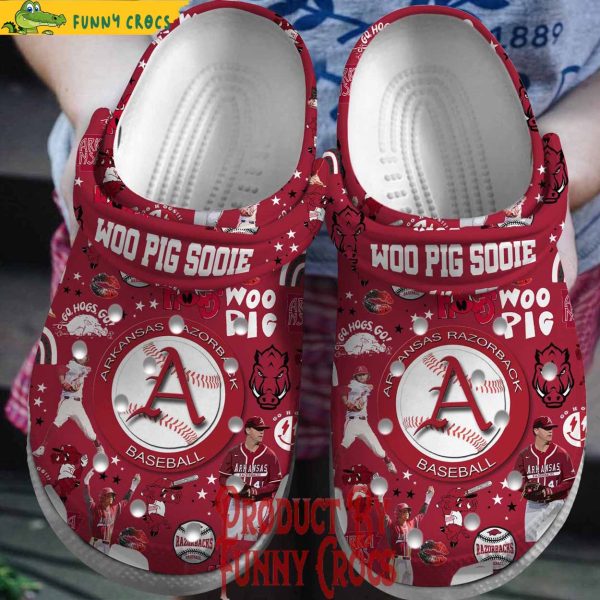 Arkansas Razorbacks Woo Pig Sooie Crocs Shoes