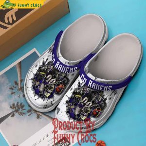 Baltimore Ravens Go Ravens Breaking Wall NFL Crocs 3