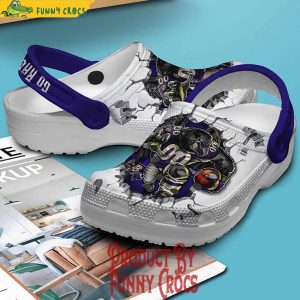 Baltimore Ravens Go Ravens Breaking Wall NFL Crocs 4