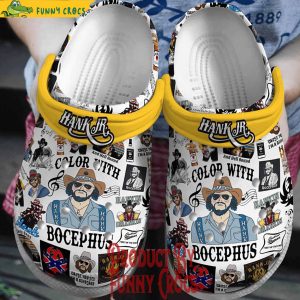 Bocephus Hank Williams Jr Crocs Shoes