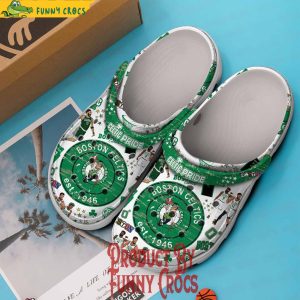 Boston Celtics Pride Est 1946 Basketball White Crocs 2